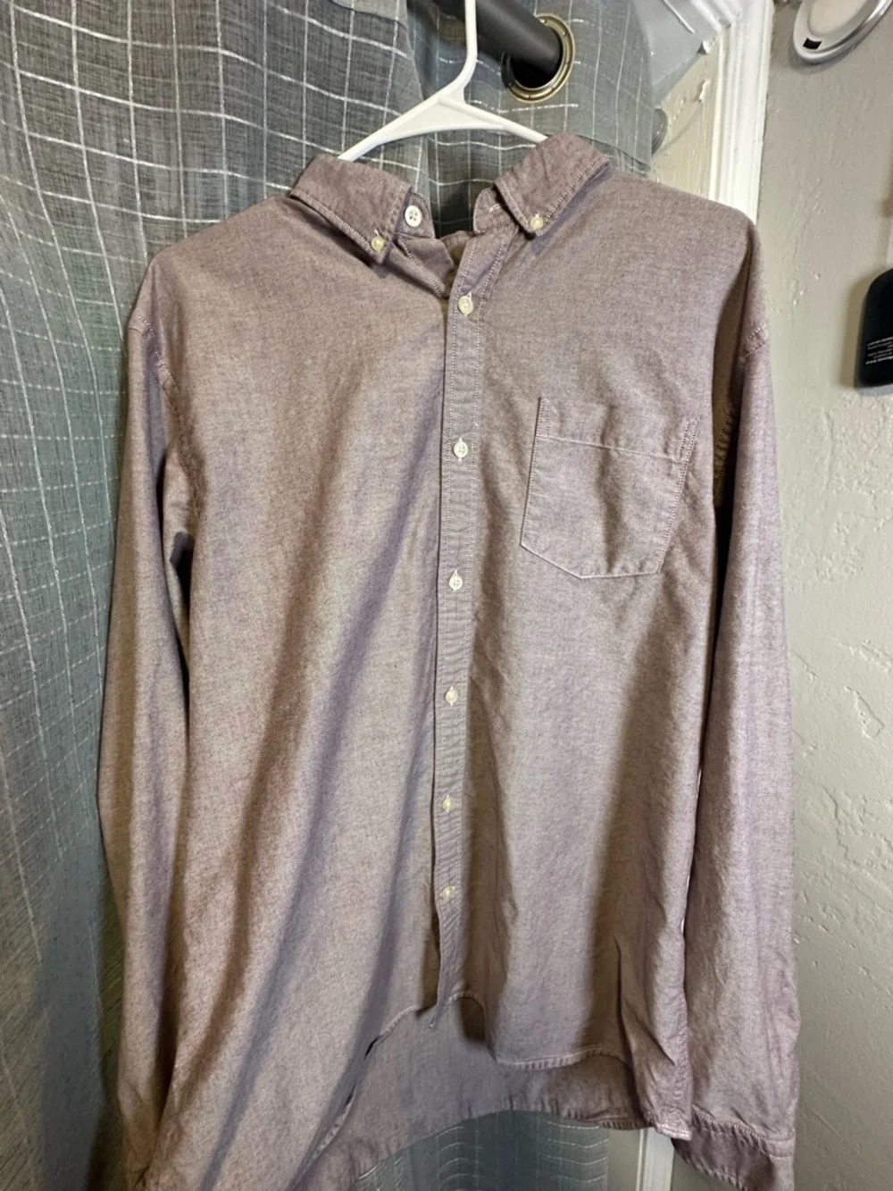 Banana Republic Men's Button-Down Shirt in Mauve Heather‎